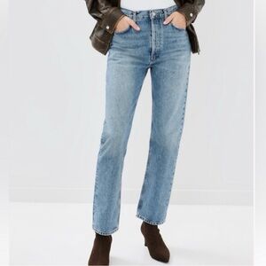 Agolde 90s Pinch Waist Jean High Rise Straight Denim Size 25